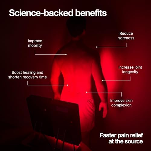 AuroraBox 60 Pro, Clinician-Backed 5 Wavelength Red Light & Near Infrared Light Therapy Panel | FCC/CE/RoHS Tested | 630 660 810 830 850nm | by Tundra Tribe (White, 60 PRO) - Image 3