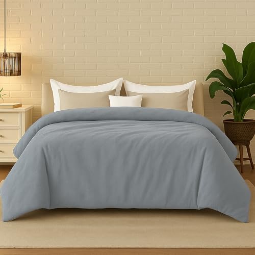 HomeSmart Duvet Cover for Weighted Blankets King Size, Grey - Cover Only by HomeSmartProducts