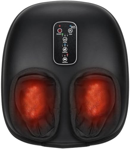 cotsoco Foot Massager Machine with Heat Shiatsu Foot Massager for Plantar Fasciitis Birthday Gifts for Women Men Mom Dad Deep Kneading Electric Massager Improve Blood Circulation Relax Size up to 13" by cotsoco
