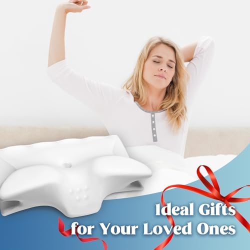 Cervical Pillow for Neck Pain Relief, Cooling Contour Memory Foam Pillows Support Odorless Ergonomic Neck Pillow Adjustable Orthopedic Bed Pillow for Side Back Stomach Sleeper with Pillowcase - Image 7