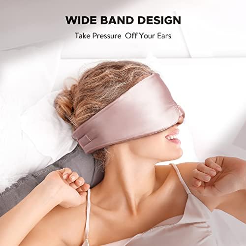 LitBear Silk Sleep Mask for Side Sleeper, Eye Mask Sleeping for Women Men - Image 4