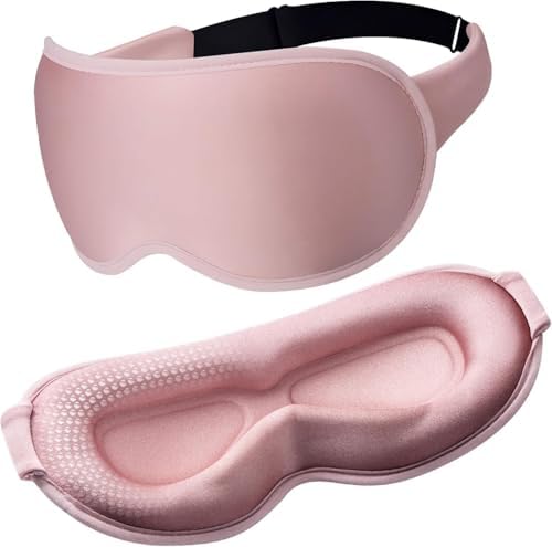 Facemoon Weighted Eye Masks for Sleep, 3D Blackout Sleep Mask for Women by FACEMOON