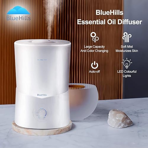 BlueHills Premium 3000 ML Essential Oil Diffuser Humidifier Large 3L White - Image 6