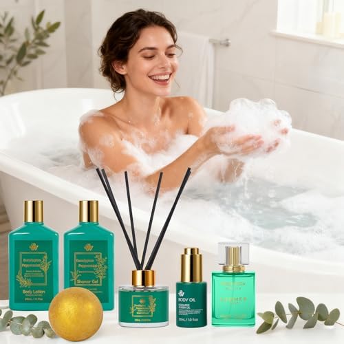 35 Pcs Gifts for Women, Eucalyptus Bath & Body Gift Basket, Self-Care Set - Image 5