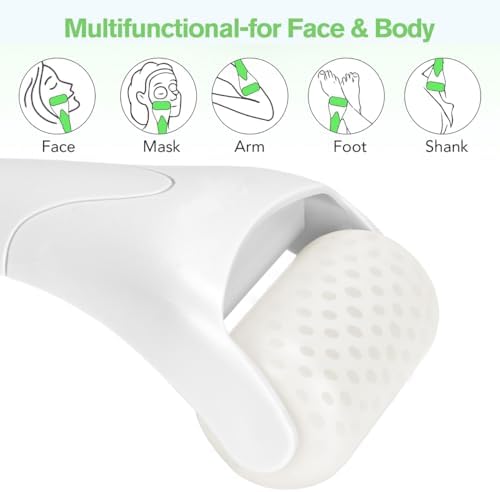 Fronnor Ice Roller for Face,Eyes,Facial Massager Tool,Soothing Skin Care Tool,Cooling Skincare Device for Puffiness,At-Home Spa Gift for Women(White) - Image 5