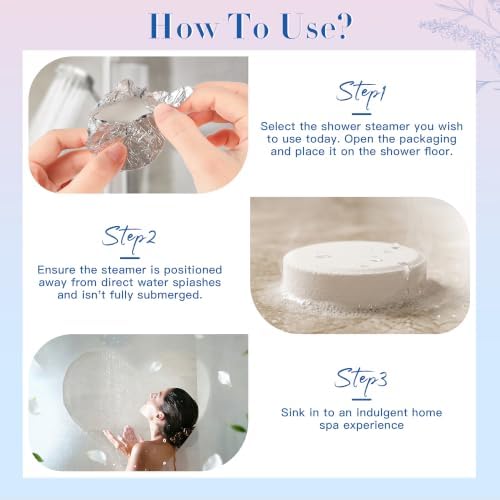 Shower Steamers Aromatherapy Birthday Gifts for Women - 10 Pack,Gifts for Wife Mothers Daughter Sister Stress Relief & Deep Relaxation Self Care Home Spa Essential (Self-Care) - Image 4