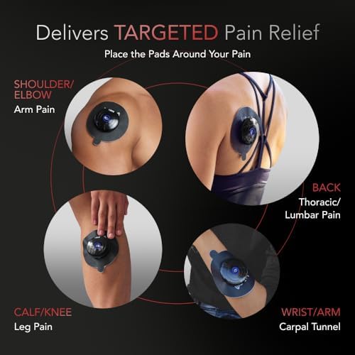 VPOD Single Wireless TENS Unit - EMS Muscle Stimulator for Pain Relief Therapy, 24 Modes - TENS Massager Electric Stimulation Machine for Nerve and Back Pain - Image 2