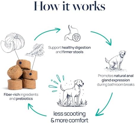 Veterinary Formula Smart Vitality Anal Gland Soft Chews for Dogs, 60 Count - Image 3