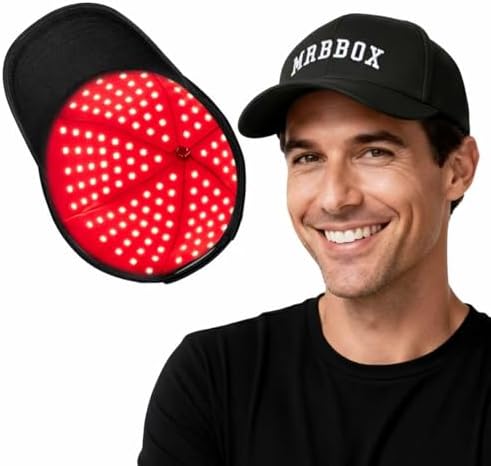 Red Light Hair Growth Cap, 528 Total Light Emitters, Red Light Therapy for Hair,Adjustable Fit,At-Home Sessions for Men & Women, Irradiation Aesthetic by MrBBox