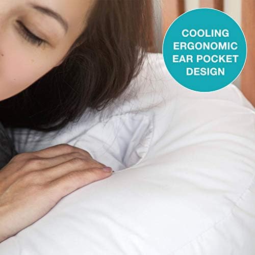 DMI Side Sleeper Pillow and Body Pillow, Pregnancy Pillow with Contoured Support for Neck, Back, Hip, Joint Pain and Sciatica Relief with Removable Washable Cover, Firm, Full Body Pillow (Pack of 9) - Image 4