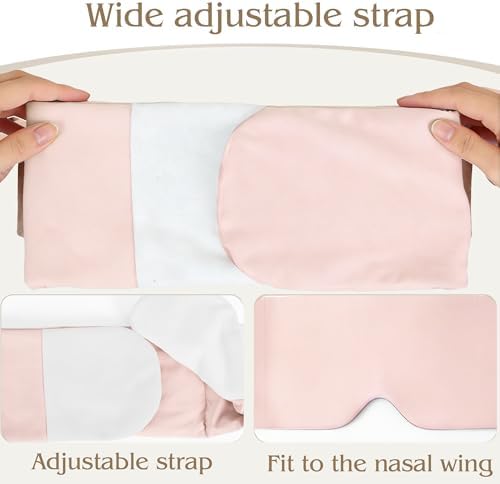 Weighted Sleep Mask for Side Sleepers, 100% Blackout Eye Mask for Sleeping with Adjustable Strap, Dual-Sided Cooling Silk & Warm Cotton Blindfold, Zero Pressure Eye Cover for Travel, Nap & Yoga - Image 6
