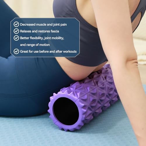 Foam Roller, 15 inch High Density Massage Roller for Exercise - Image 4