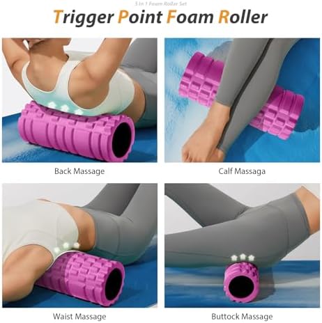 SUBCULTUREPICK 5 in 1 Foam Roller Set for Deep Tissue Muscle Massage - Image 3