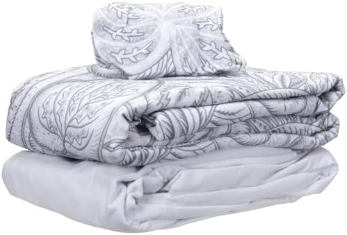 ForPro Designer Flannel 3-Piece Massage Sheet Set, Island White - Image 3