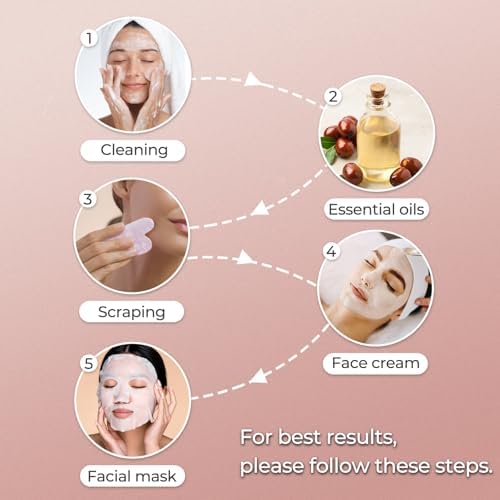 Gua Sha Facial Tools - Natural Jade Stone Guasha Tool for Face & Body,Massage Stick for Jawline Sculpting, Puffiness Reducing, Skin Care Gift, Anti-Aging Beauty Tool - Image 6