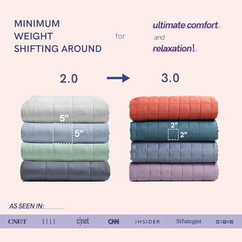 YnM King Size Cooling Weighted Blanket for Adults (88x104 Inches, 15 Pounds, Dark Grey), Perfect for Hot Sleepers with Cooling Rayon/Glass Beads, Heavy Bed Blanket for Couple on Queen or King Bed - Image 5