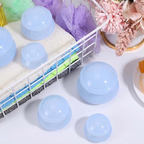 TrelaCo 6 Pcs Silicone Cupping Kit for Massage Therapy,Light Blue - Image 5
