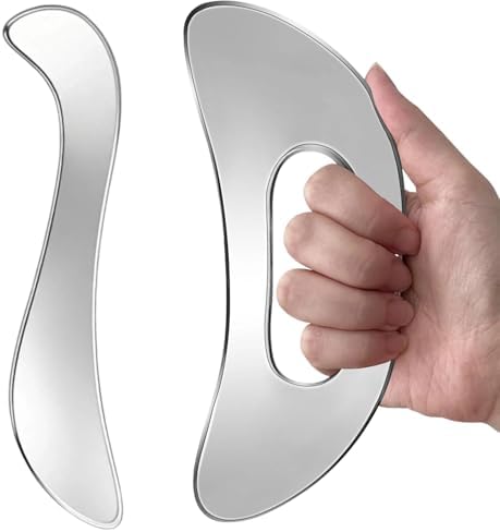 Stainless Steel Gua Sha Tool Ergonomic Body Muscle Scraping Massage Scraper by Unknown