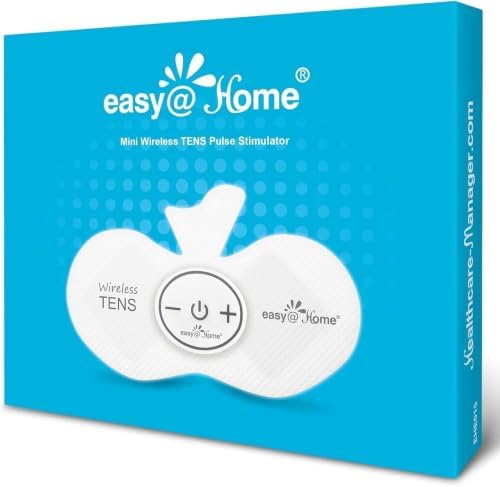 Easy@Home Rechargeable Wireless TENS Unit - EMS Muscle Stimulator by EasyHome