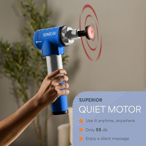 LifePro Sonic LX Percussion Massage Gun Deep Tissue with Heat & 10 Heads - Image 5