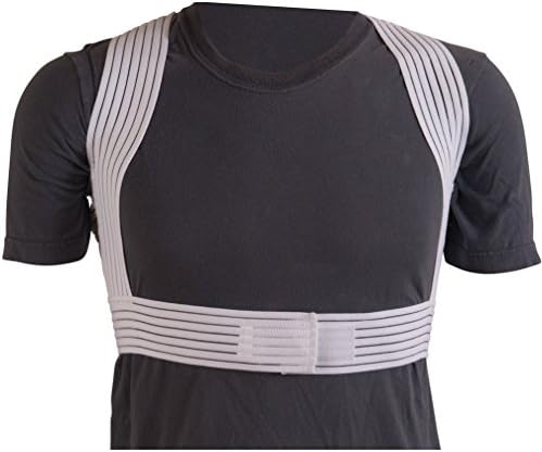 DMI Posture Corrector for Men and Women, Adjustable Criss-Cross Support for Reducing Back Pain and Strain, Comfortable and Breathable, Machine Washable, White, Large, 42" to 44" Chest Size - Image 2