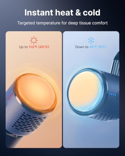 RENPHO Active Mini Thermacool Massage Gun with Heat and Cold, Thumb Loop - Image 5
