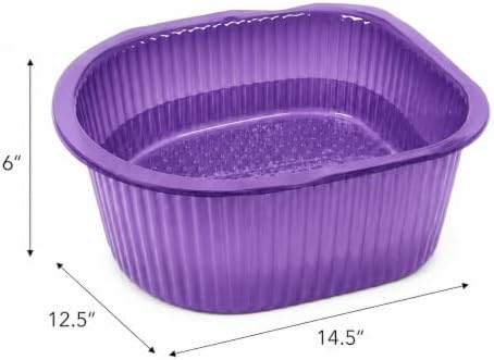 ForPro Universal Pedi Bath Liners - 50% THICKER - Fit Footsie Bath Plus Foot Bath, Disposable Pedicure Foot Tub Liners for Foot Spa Basins & Foot Bath Soaks, Purple, 100-Count - Image 3