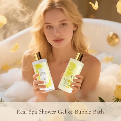 Spa Gifts for Women, 15Pcs Vanilla Rose Women Spa Gift Baskets - Image 5