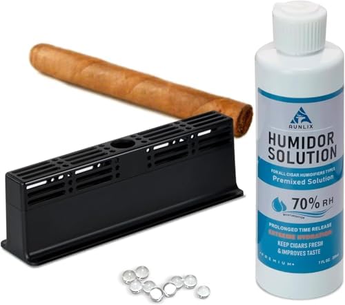 Cigar Humidor Humidifier Set, 3-way Humidification System, Keep 70% RH, Humidity for 1-100 Cigars in Cigar Box, Cigar Humidifider, Cuba Cigar Accessories,Cigar Humidifier Packs by AUNLIX