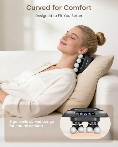 UOTT Mini Curved 16-Head Massage Gun Deep Tissue, Ergonomic Back Massager - Image 2