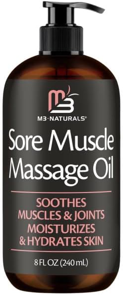 Sore Muscle Massage Oil & Lymphatic Drainage Massager Kit, 8 fl oz by M3 - Image 2