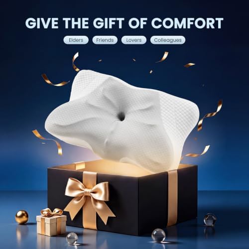 Sweetcrispy King Cervical Pillow for Neck and Shoulder - Ergonomic Memory Foam Pillows, Contour Side Sleeper for Adults, Cooling Orthopedic Neck Support for Back Stomach Sleepers, Grey - Image 6