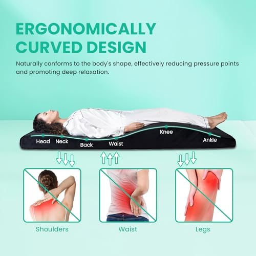 Lash Bed Foam Topper, Massage Table High-Density Foam Mattress Topper, Ergonomic Curved Lash Bed Cushion for Beauty Salon - Image 2