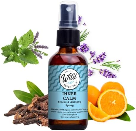 Wild Essentials All Natural Essential Oil Sprays, 2 Ounce, 60ml, Organic Witch Hazel, Aromatherapy, Made in USA by WildEssentials