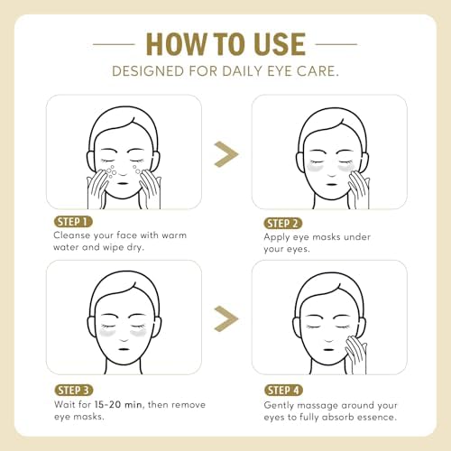 Yeokoe Under Eye Patches for Dark Circles,Puffy Eyes,20 Pairs Face Masks SkinCare With Collagen and Retinol for Anti wrinkles Smooth Fine Lines - Image 5