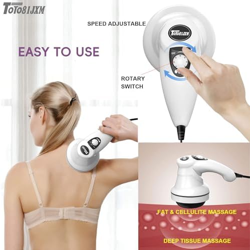 TOTO81JXM Cellulite Massager – Body Sculpting Machine with Lymphatic Drainage & Skin Tightening for Belly Butt Stomach Legs Arms Fat, Lipo Roller Massager After Surgery, Widearea & Adjustable Speed. - Image 5