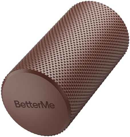 BetterMe Foam Roller for Muscle Recovery – High Density Exercise Roller for Back &Legs – Deep Tissue Massage Roller for Tension, Relief & Stretching (Chocolate Brown) by BetterMe