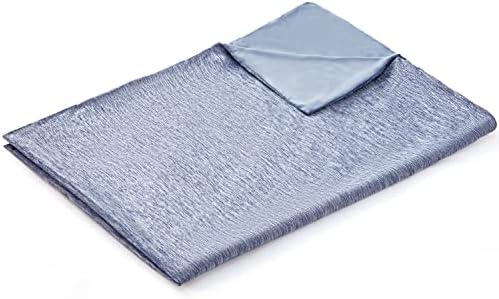EXQ Home Weighted Blanket Cover 60x80 -Queen Size Premium Soft for Weighted Blanket with Zipper,Machine Washable Duvet Cover (Dark Blue,Duvet Cover Only) by EXQHomeTexitleCoLtd
