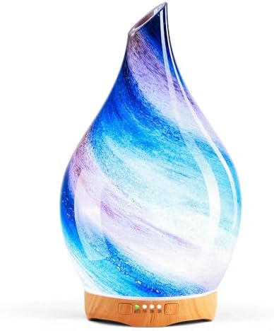 Porseme Essential Oil Diffuser 280ml Handmade Glass Diffuser 7H Runtime by Porseme