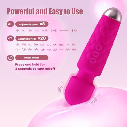 Portable Handheld Back Massager to Relief Muscle Fatigue & Relax, Rose Pink - Image 2