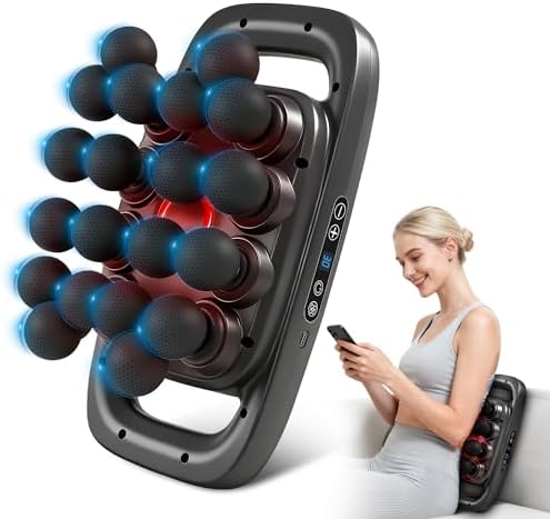 20-Head Massage Gun Set, Deep Tissue Massager with 3 Modes & 30 Levels, Muscle Massager Pain Relief, Percussion Massage Gun for Back/Shoulders/Legs/Waists by Kocuno