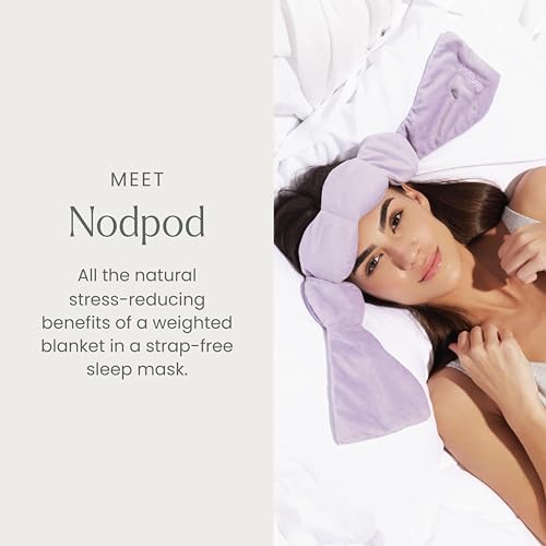 nodpod Patented Gentle Pressure Sleep Mask, Weighted Eye Mask - Image 2