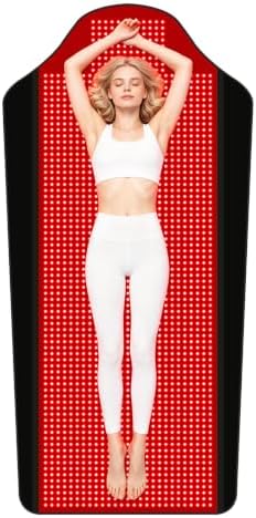 Full Body Red Light Therapy Mat with 1707 LEDs, 73" x 36" by Xefinic