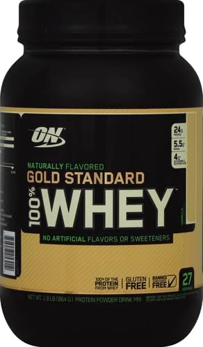 Optimum Nutrition Gold Standard 100% Whey Naturally Flavored Protein Powder, Vanilla, (Packaging May Vary), 1.9 Pound (Pack of 6) - Image 2