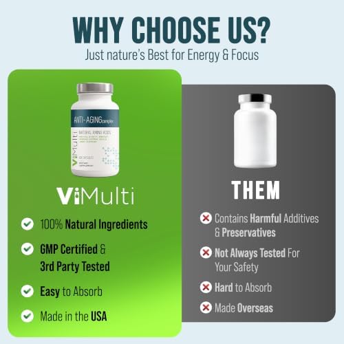 ViMulti Anti-Aging Complex Amino Acid Dietary Supplement, 2 Pack of 60 - Image 7
