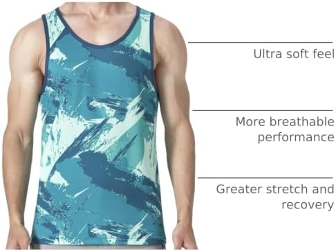 EZRUN Men's Quick Dry Workout Tank Top UPF 50+ Sweat-Wicking Gym Shirt - Image 4