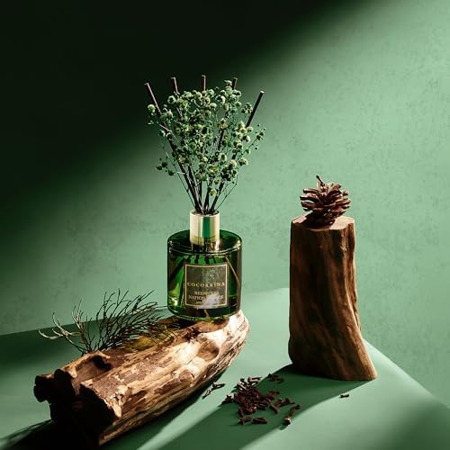 COCORRÍNA Reed Diffuser - Redwood National Park 6.7 Fl.oz Reed Diffuser Set with 8 Sticks & Preserved Baby's Breath, Reed Diffuser for Home Bathroom Shelf Decor - Image 5