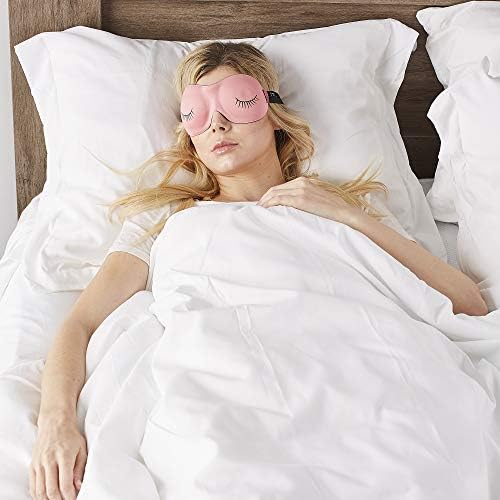 Bucky Ultralight Comfortable Contoured Travel and Sleep Eye Mask, Strawberry Eyelash, One Size - Image 6