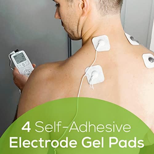 Beurer EM44 TENS Unit Muscle Stimulator with 50 Intensity Levels for Muscle Pain Relief, Muscle Stimulator Includes 4 Electrode TENS Pads, Belt Clip, and Batteries with Tens Machine, FSA-HSA - Image 3