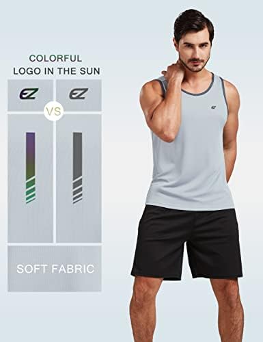 EZRUN Men's Quick Dry Workout Tank Top UPF 50+ Sweat-Wicking Gym Shirt - Image 4